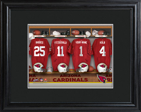 NFL Locker Print with Matted Frame - Cardinals