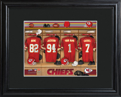 NFL Locker Print with Matted Frame - Chiefs