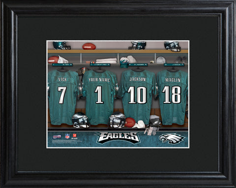 NFL Locker Print with Matted Frame - Eagles