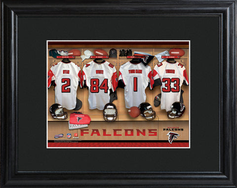 NFL Locker Print with Matted Frame - Falcons