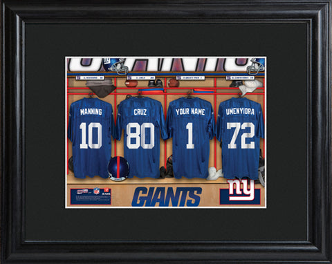 NFL Locker Print with Matted Frame -Giants