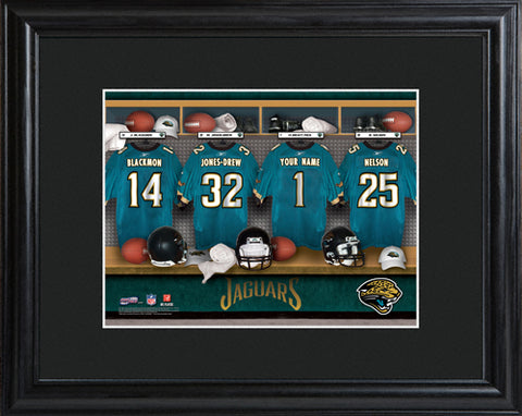 NFL Locker Print with Matted Frame - Jaguars