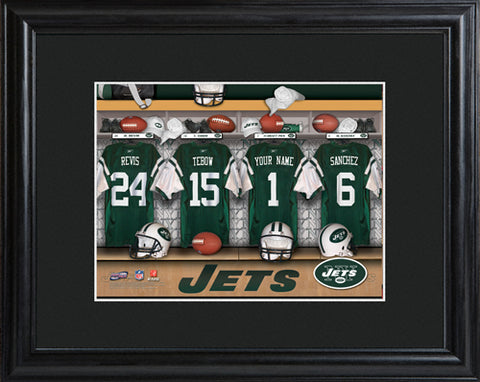 NFL Locker Print with Matted Frame - Jets