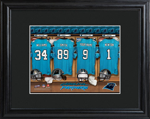 NFL Locker Print with Matted Frame - Panthers