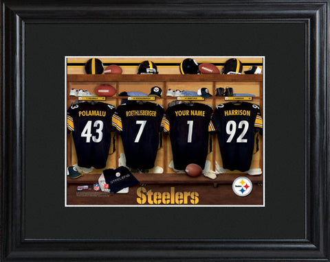 NFL Locker Print with Matted Frame - Steelers