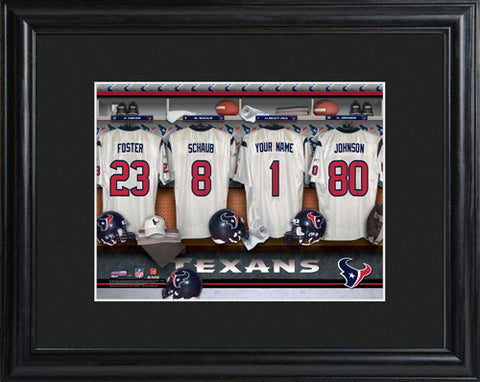 NFL Locker Print with Matted Frame - Texans