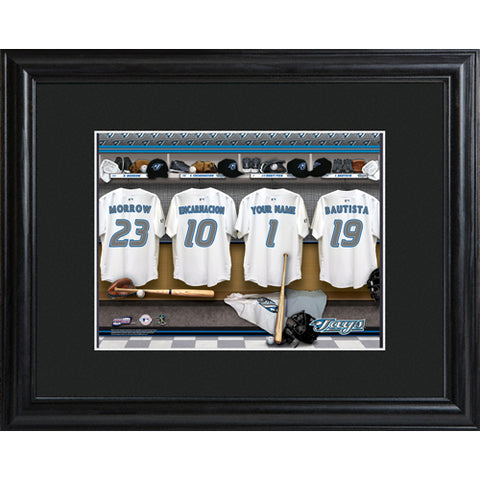 Personalized MLB Clubhouse Print w/Matted Frame - Blue Jays - PersonalizationPop Test Store
