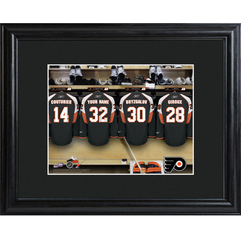 NHL Locker Room Print in Wood Frame - Flyers