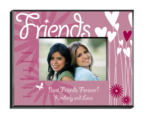 Heart and Flowers Frame - Friends