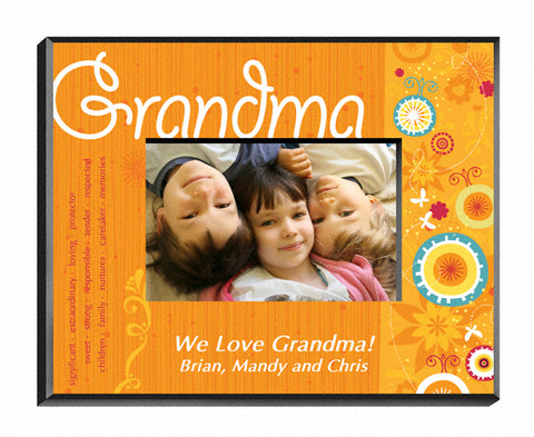 Sunshine and Flowers Frame - Grandma