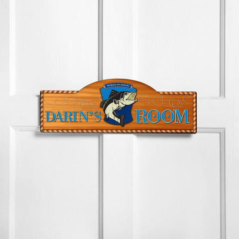Personalized Kids Room Sign - Gone Fishin - PersonalizationPop Test Store