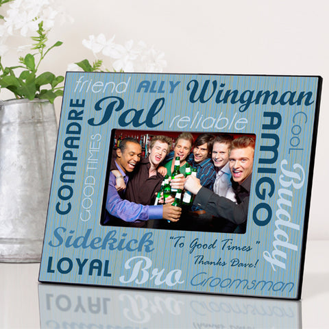 Best Buds Frame - Groomsman - PersonalizationPop Test Store