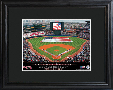 Personalized MLB Stadium Print - Braves