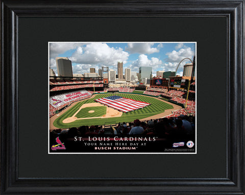 Personalized MLB Stadium Print - Cardinals