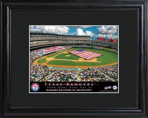 Personalized MLB Stadium Print - Rangers