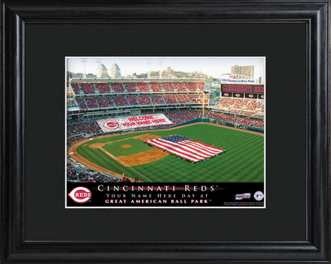Personalized MLB Stadium Print - Reds