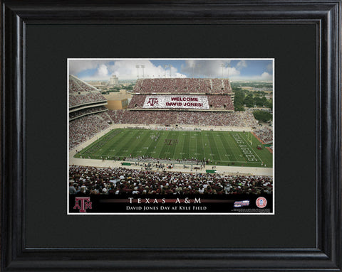 College Stadium Print with Wood Frame - Texas A & M
