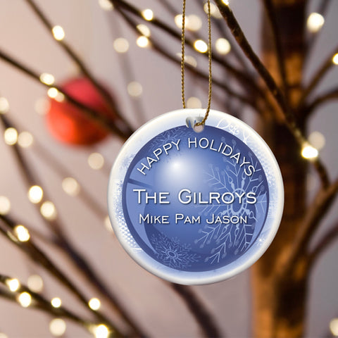 Holiday Ornaments - Blue Christmas