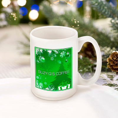 Winter Holiday Coffee Mug - Green Surprises