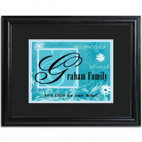 Family Name Frame - Blue