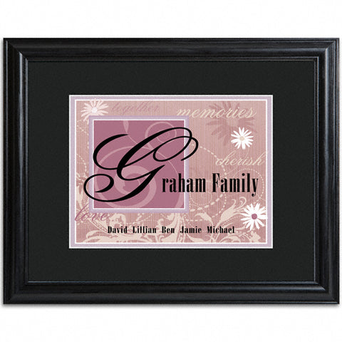 Family Name Frame - Purple