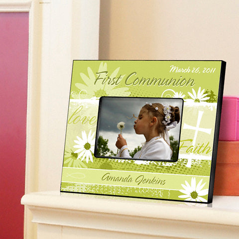 First Communion Picture Frame - Delicate Daisy