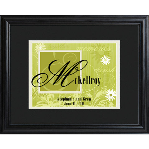 Couple's Name Frame - Green