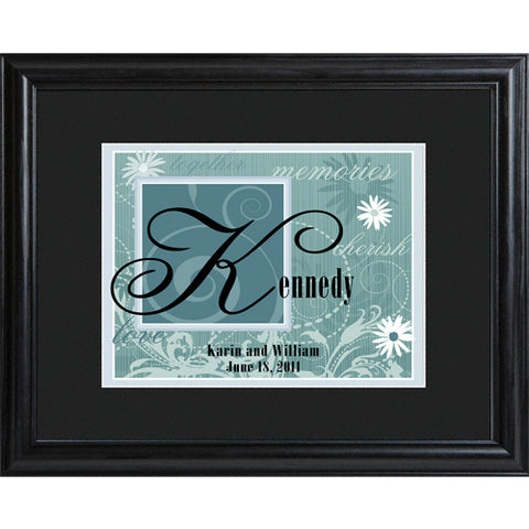 Couple's Name Frame - Slate