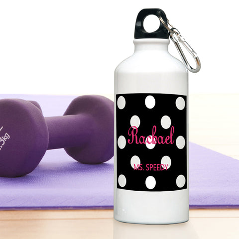 Polka Dots Water Bottle - Oynx