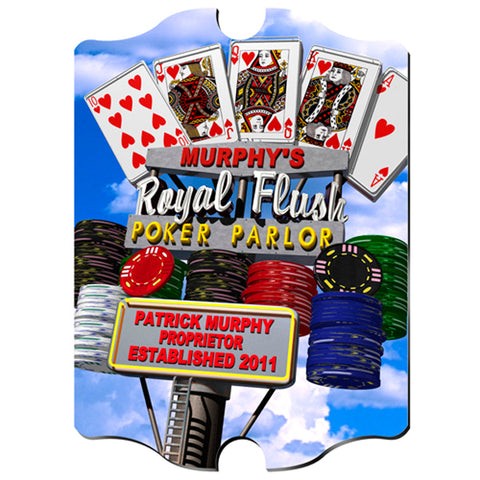 Marquee Vintage Sign - Daytime Royal Flush