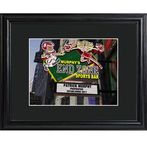 Marquee Framed Print -  Man Cave