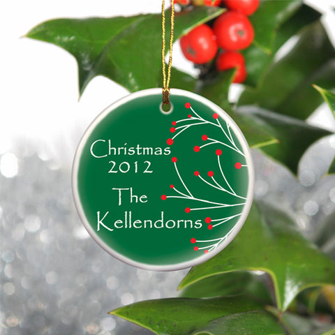 Simply Natural Ornament - Green