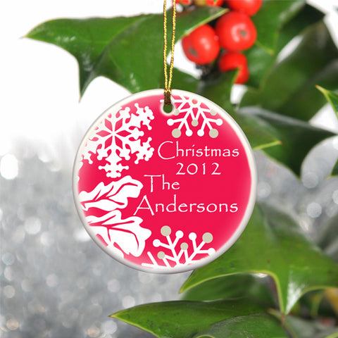 Simply Natural Ornament - Red