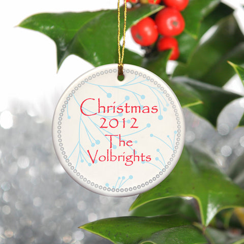 Simply Natural Ornament - White