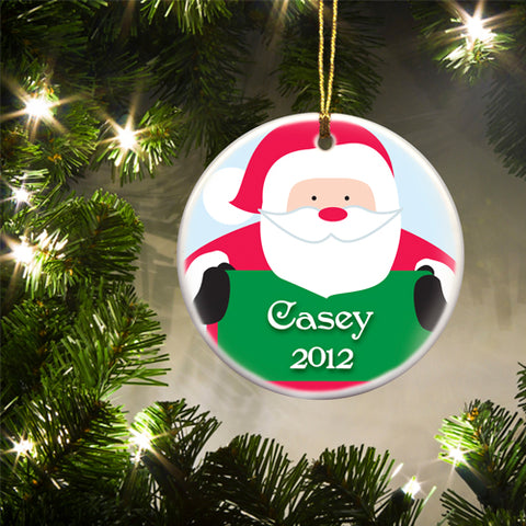 Kids Kristmas Ceramic Ornament - St. Nick