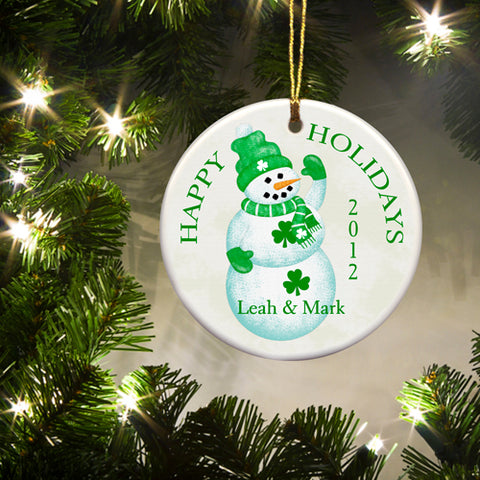 Irish Ornament - Snowman