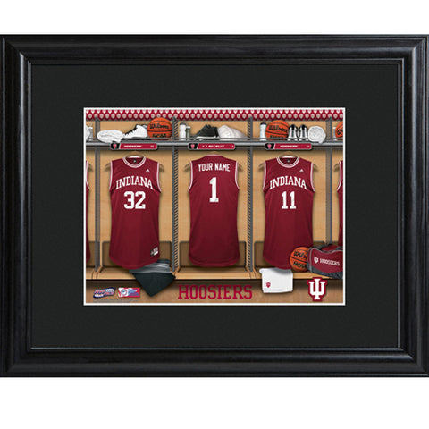College Basketball Locker Room Print - Indiana - PersonalizationPop Test Store