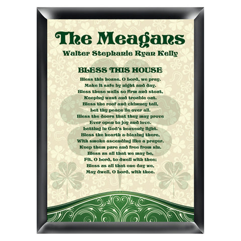 Irish Family Signs - Bless This House