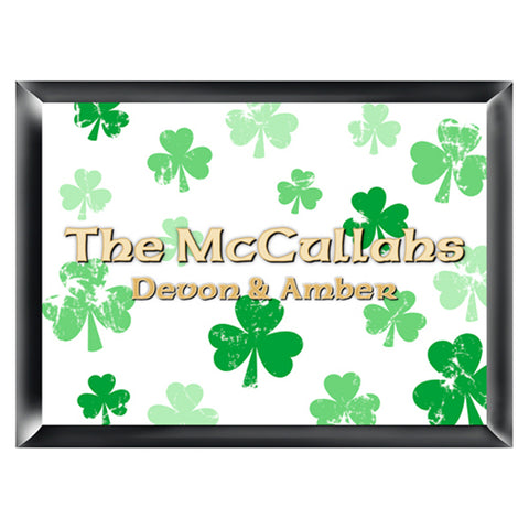 Irish Family Signs - Raining Clovers