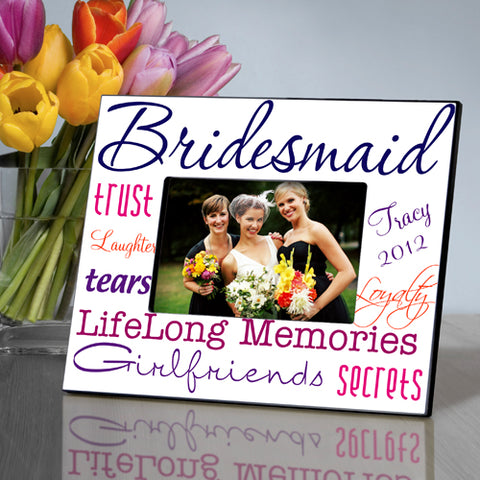 Bridesmaid Frame - Purple - PersonalizationPop Test Store