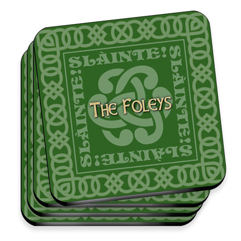 Irish Coasters - Celtic Green - PersonalizationPop Test Store