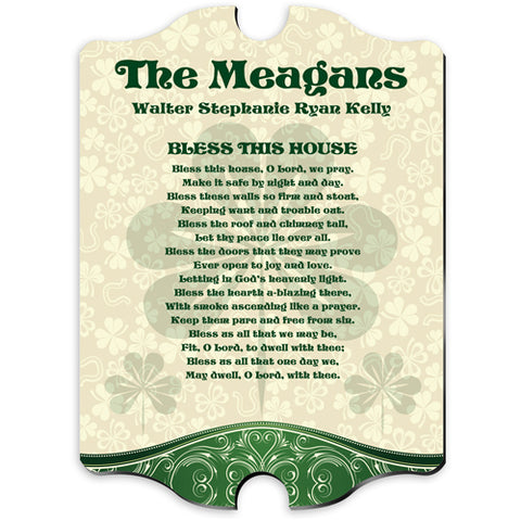Vintage Irish Family Sign