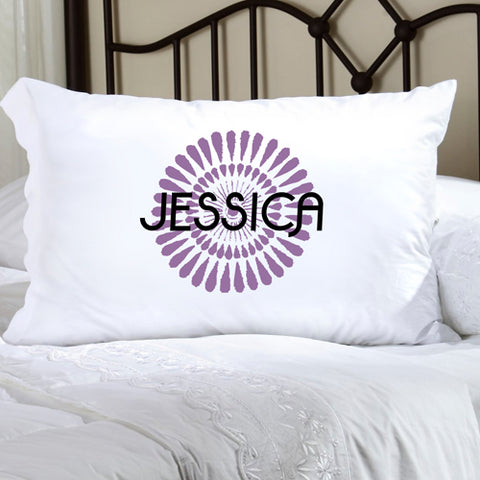 Felicity Bouncy Bouquet Pillow Case - Purple BB1