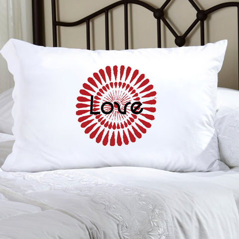 Felicity Bouncy Bouquet Pillow Case - Burgundy BB6