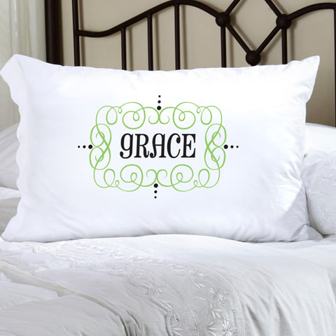Felicity Glamour Girl Pillow Case - Grey/Black