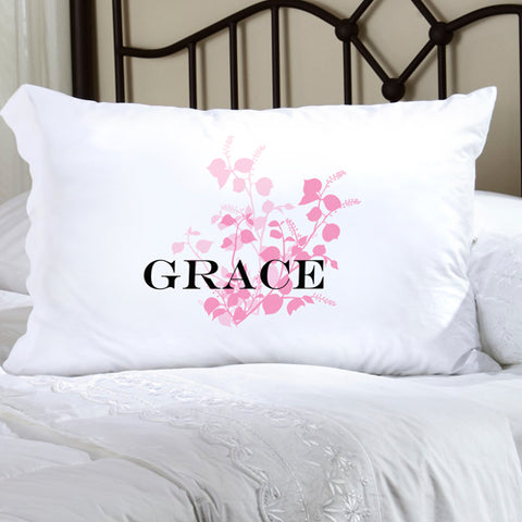 Felicity Graceful Nature Pillow Case - Pink