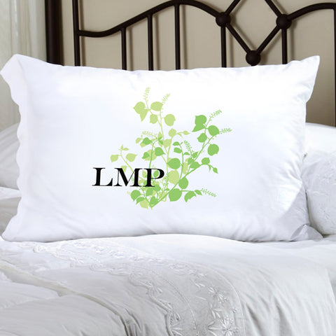 Felicity Graceful Nature Pillow Case - Green