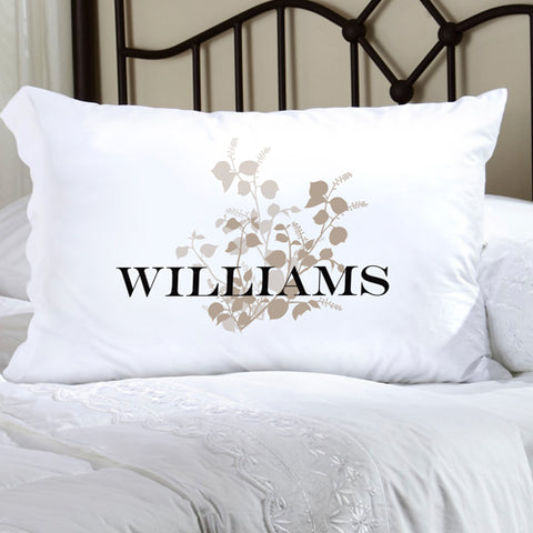 Felicity Graceful Nature Pillow Case - Grey
