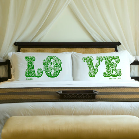 Couples Pillow Case Set - Love