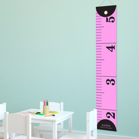 Kids Canvas Height Chart - Measure Her